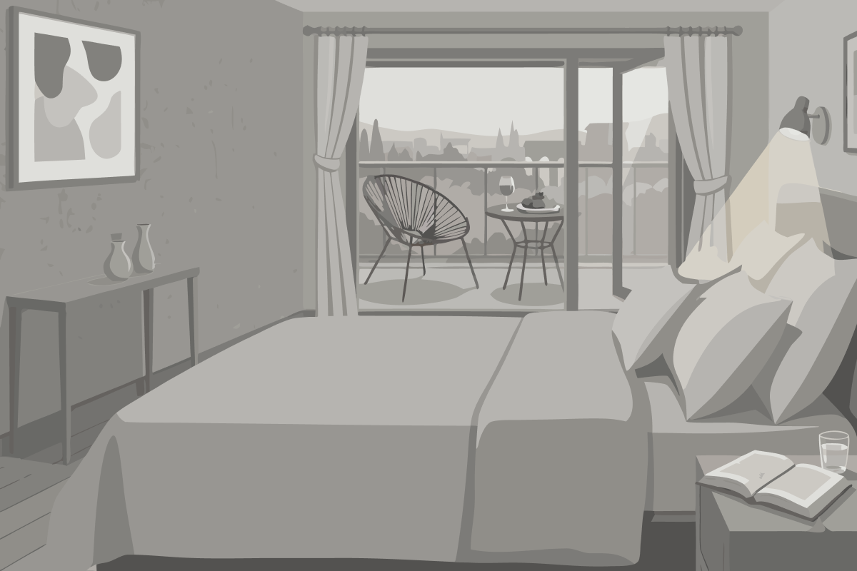 Appartamento con 2 Camere da Letto e Vista Giardino